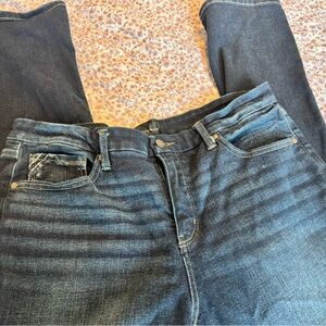 Buckle Black Dark Blue Straight Leg Jeans